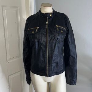 New look faux leather biker jacket